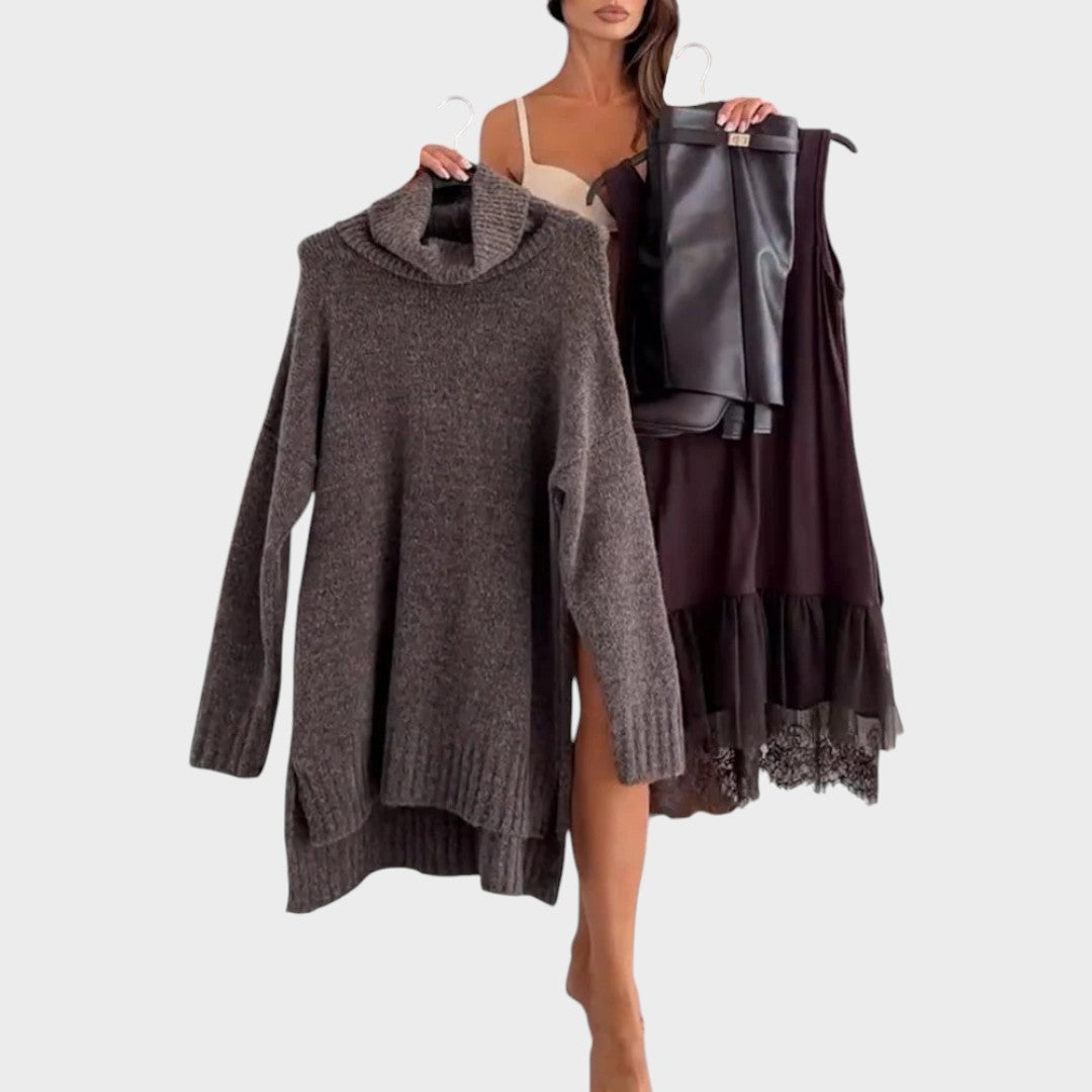 Brooke | Cozy Turtleneck Sweater Dress