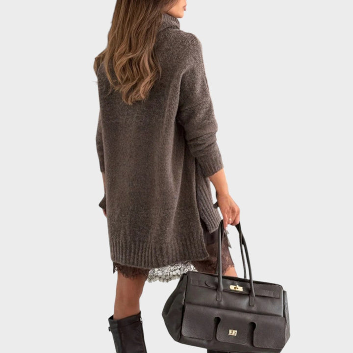 Marilyn | Relaxed Turtleneck Sweater Dress