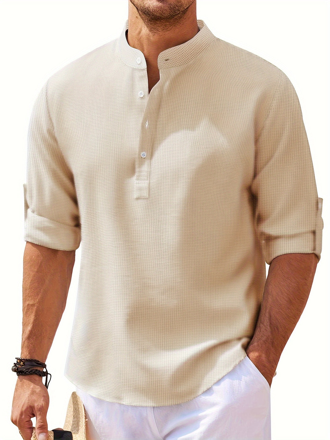 Winslow | Men's Stand-Collar Long Sleeve Shirt