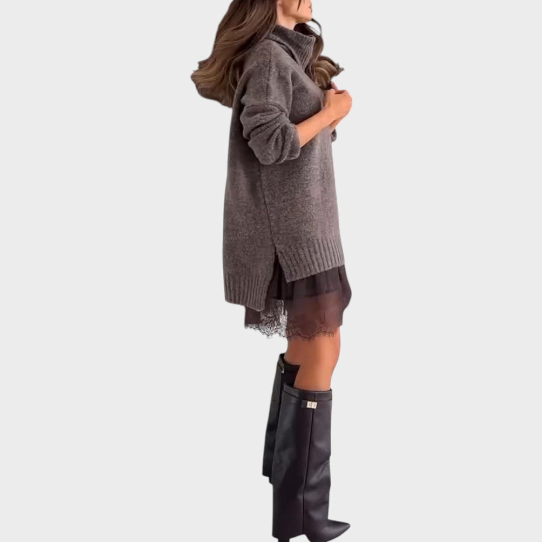 Brooke | Cozy Turtleneck Sweater Dress