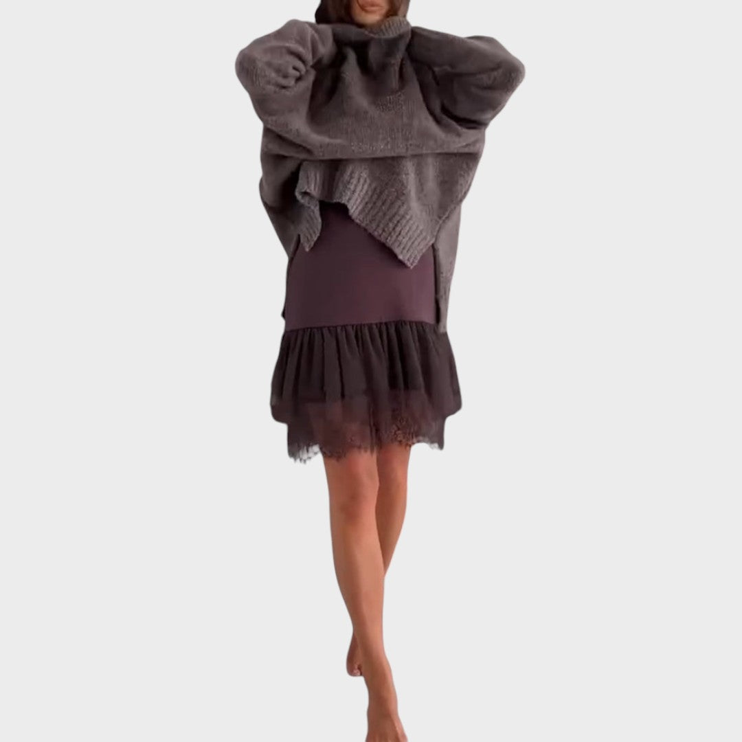 Marilyn | Relaxed Turtleneck Sweater Dress