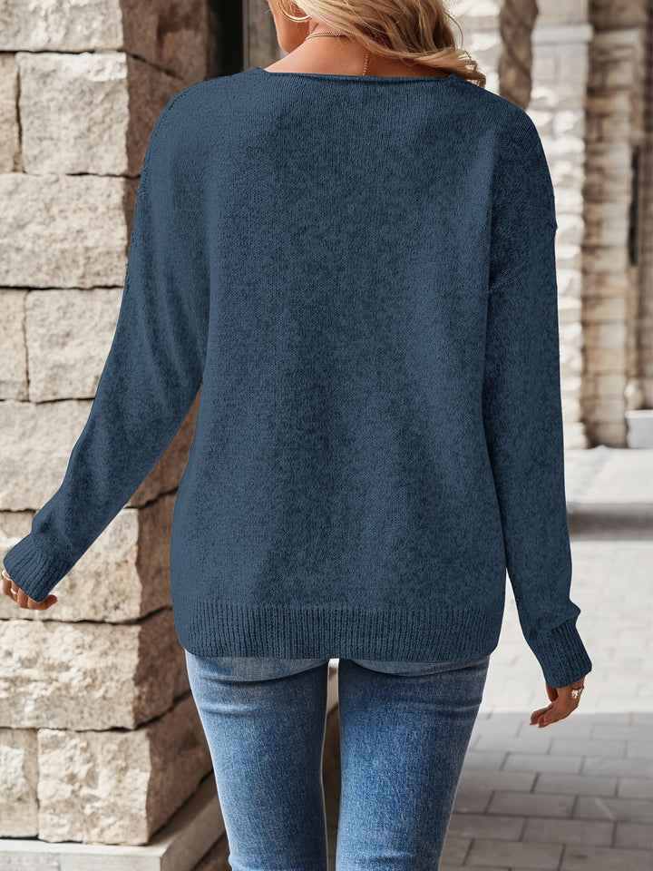 Cordelia | Relaxed V-Neck Sweater