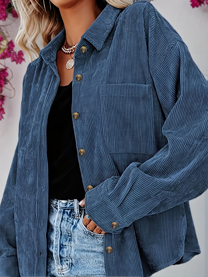 Pearl | Relaxed Textured Button-Up Shirt