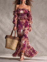 Vivienne | Off-Shoulder Ruffled Maxi Dress