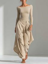 Nina | Boat Neck Two-Piece Set