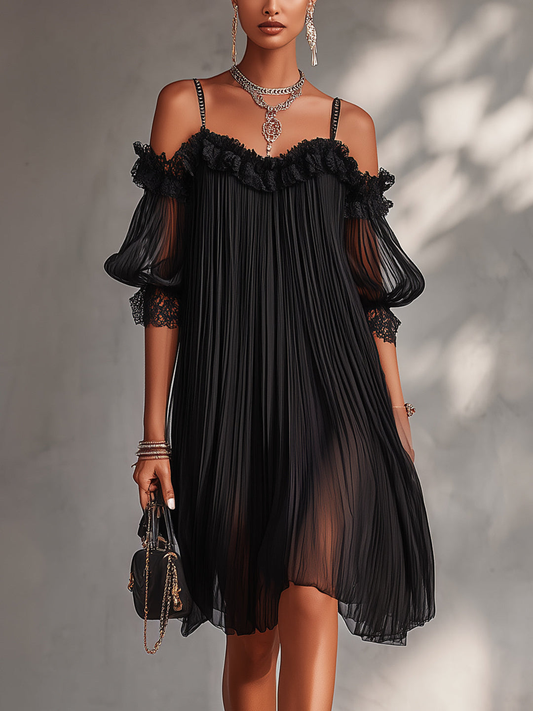 Perrine | Off-Shoulder Ruffle Mini Dress