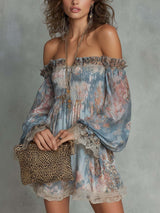 Ondine | Off-Shoulder Ruffled Mini Dress
