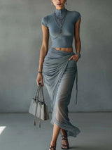 Elowen | Draped Two-Piece Set