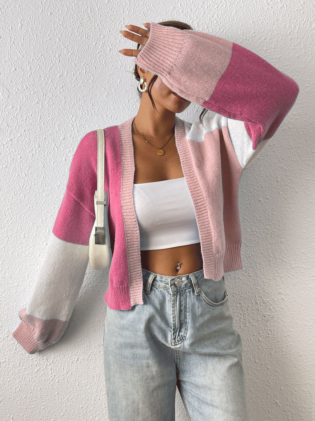 Delphine | Colour-Block Cardigan