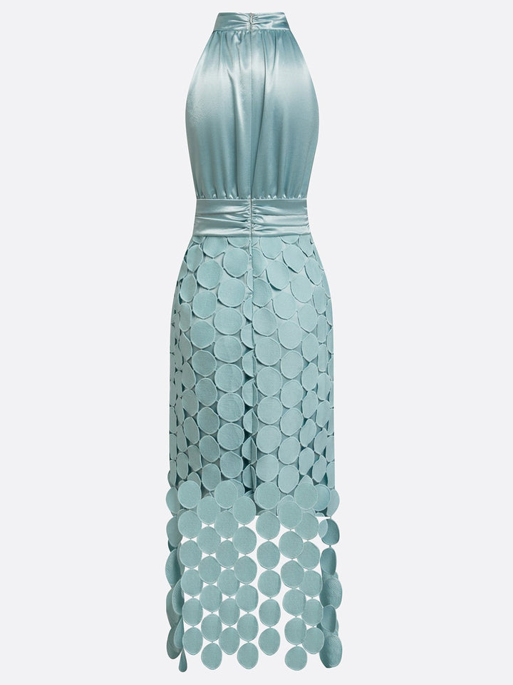 Audrey | Sculpted Halter Midi Dress