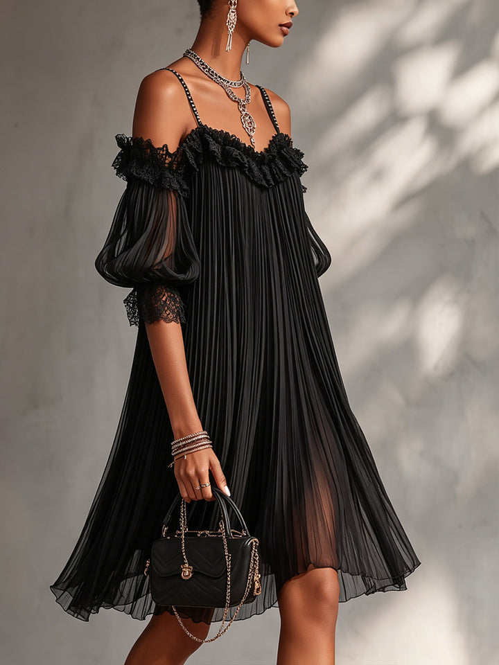 Perrine | Off-Shoulder Ruffle Mini Dress
