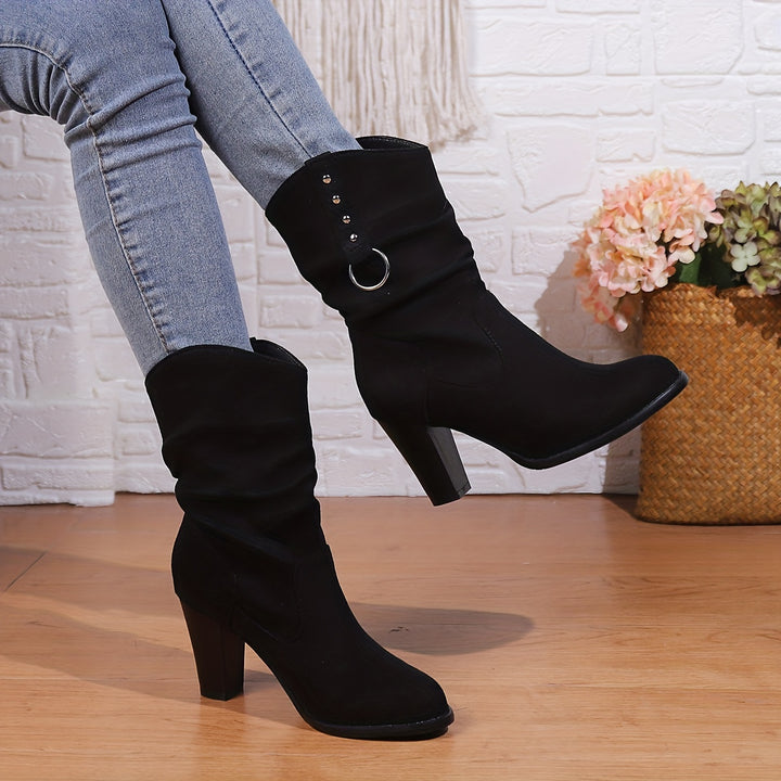 Joan | Slouchy Western Heeled Boots