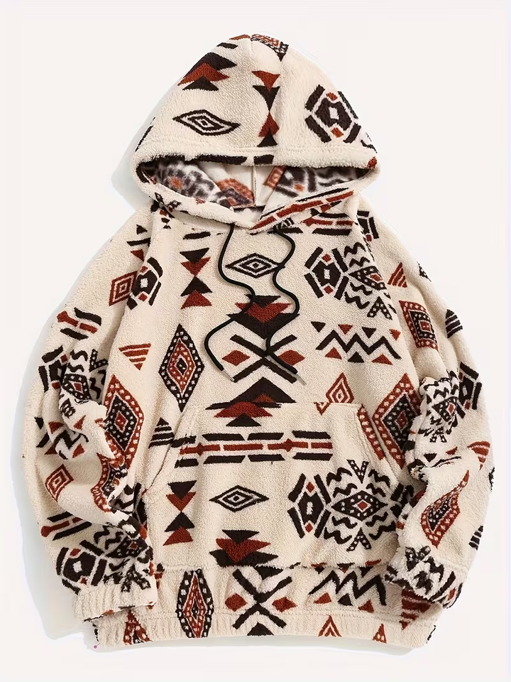 Darcy | Patterned Plush Hoodie