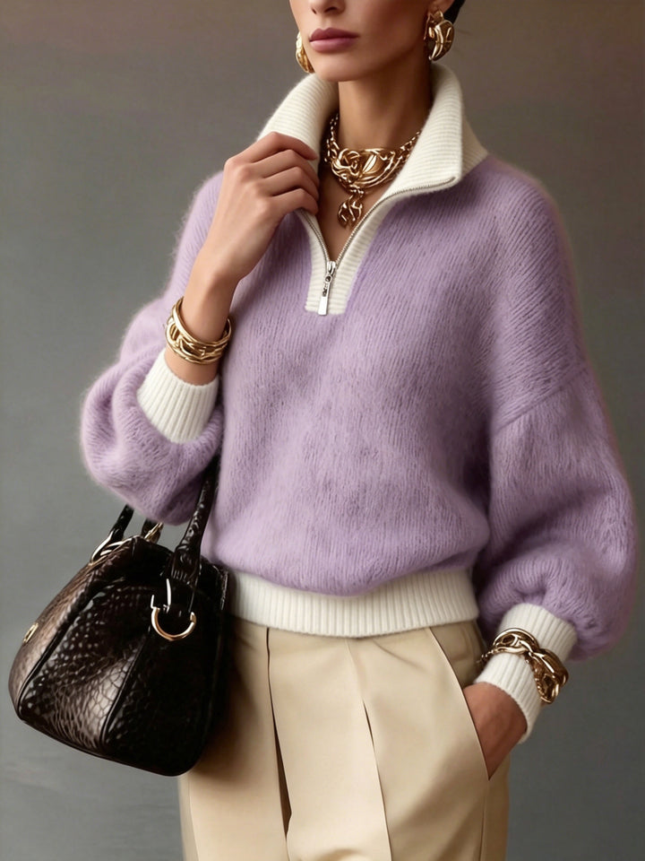 Sylvia | Relaxed Half-Zip Sweater
