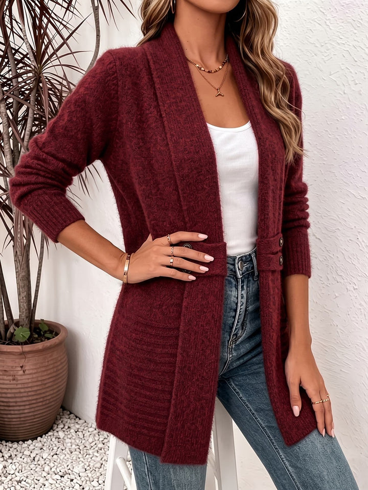 Deanna | Ribbed Open-Front Cardigan
