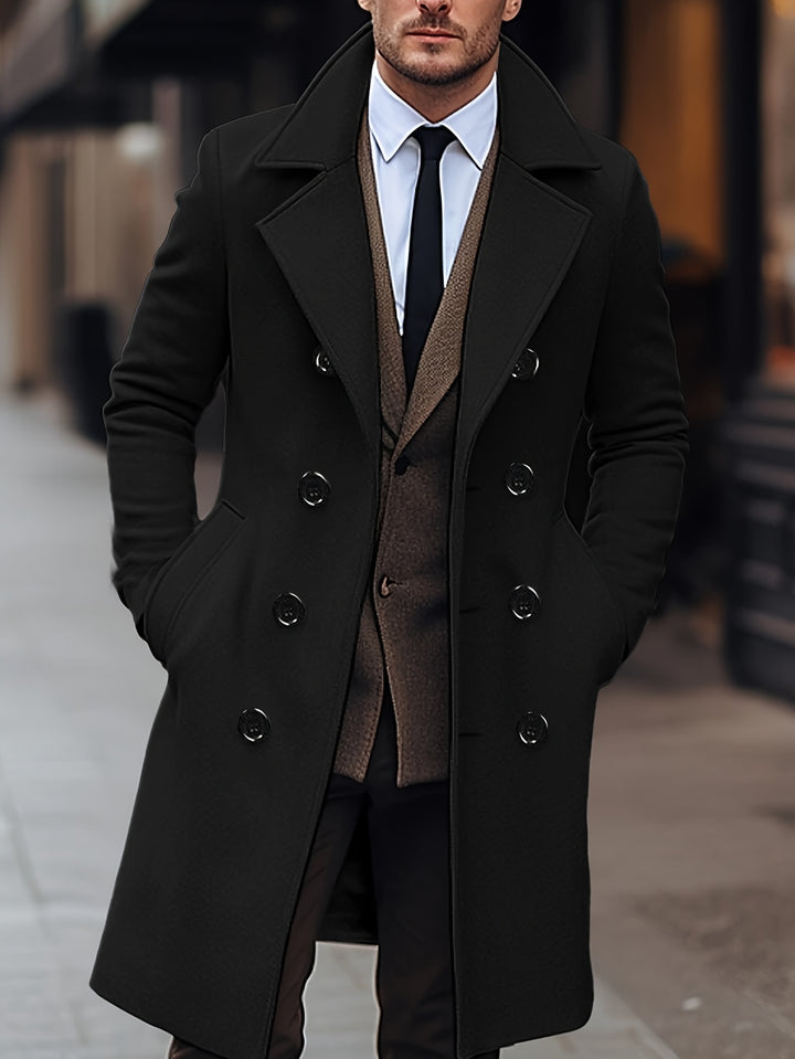Julian | Refined Double-Breasted Overcoat