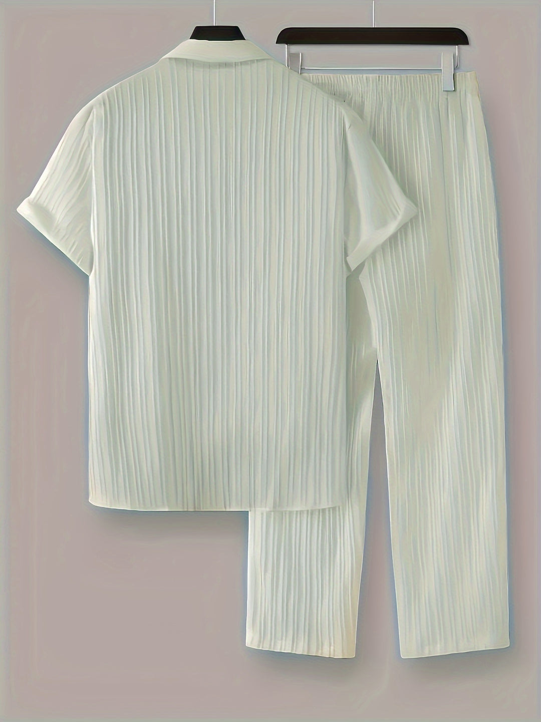 Elliot | Men's Cuban Collar Shirt & Pants Set