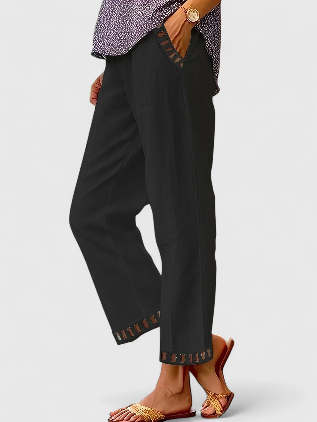Phoebe | Refined Cropped Wide-Leg Pants