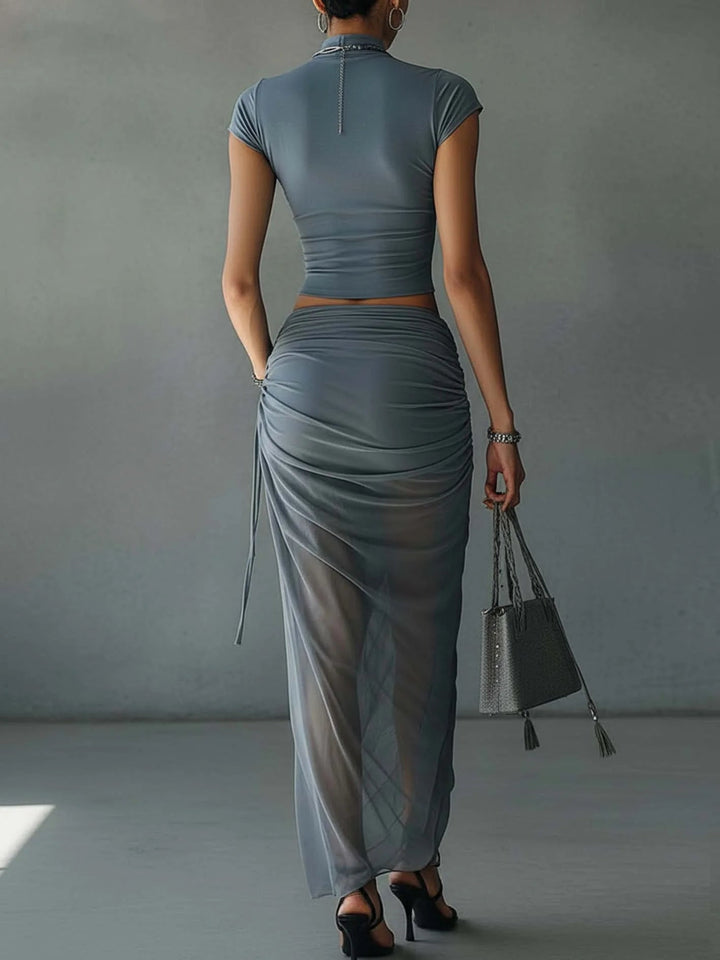 Elowen | Draped Two-Piece Set