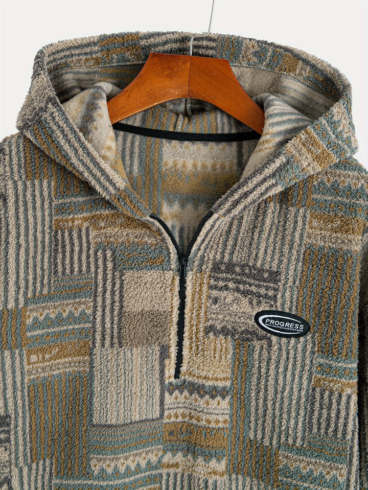 Desmond | Patterned Quarter-Zip Pullover