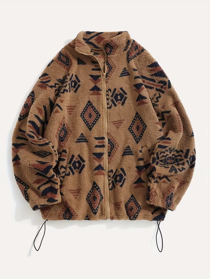 Freda | Patterned Bomber Jacket