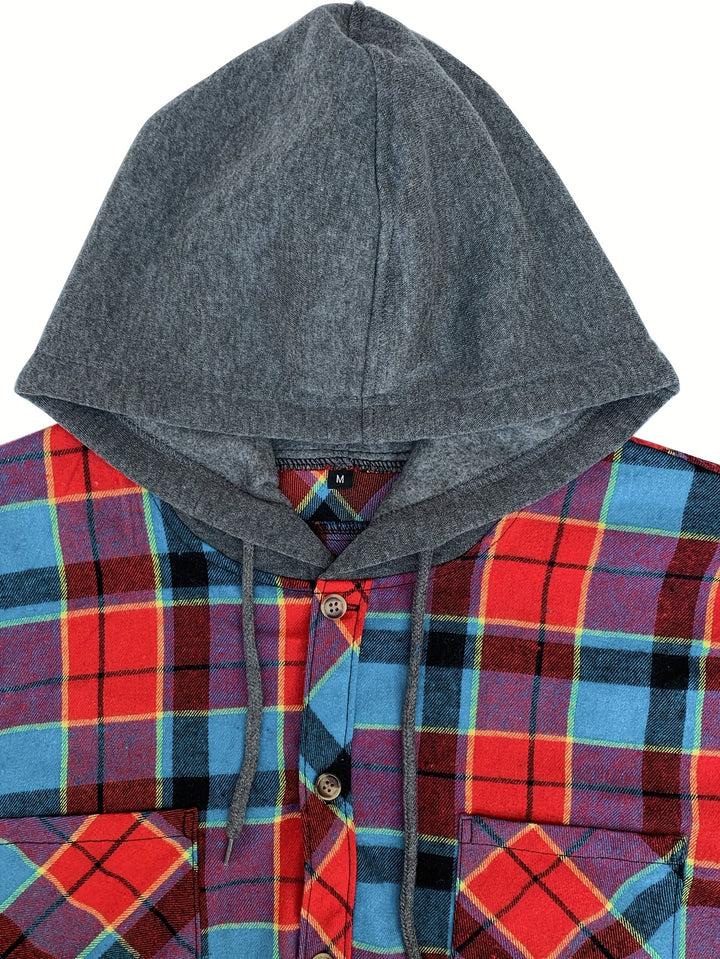 Foster | Rugged Plaid Hooded Shirt