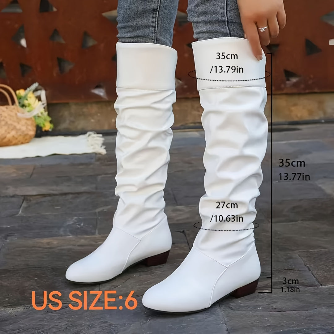 Evelyn | Slouch Knee-High Boots