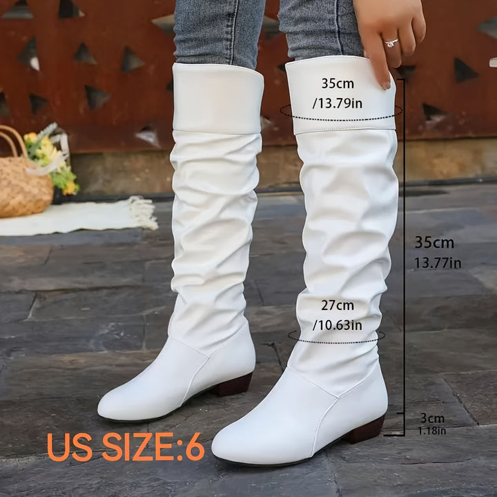 Evelyn | Slouch Knee-High Boots