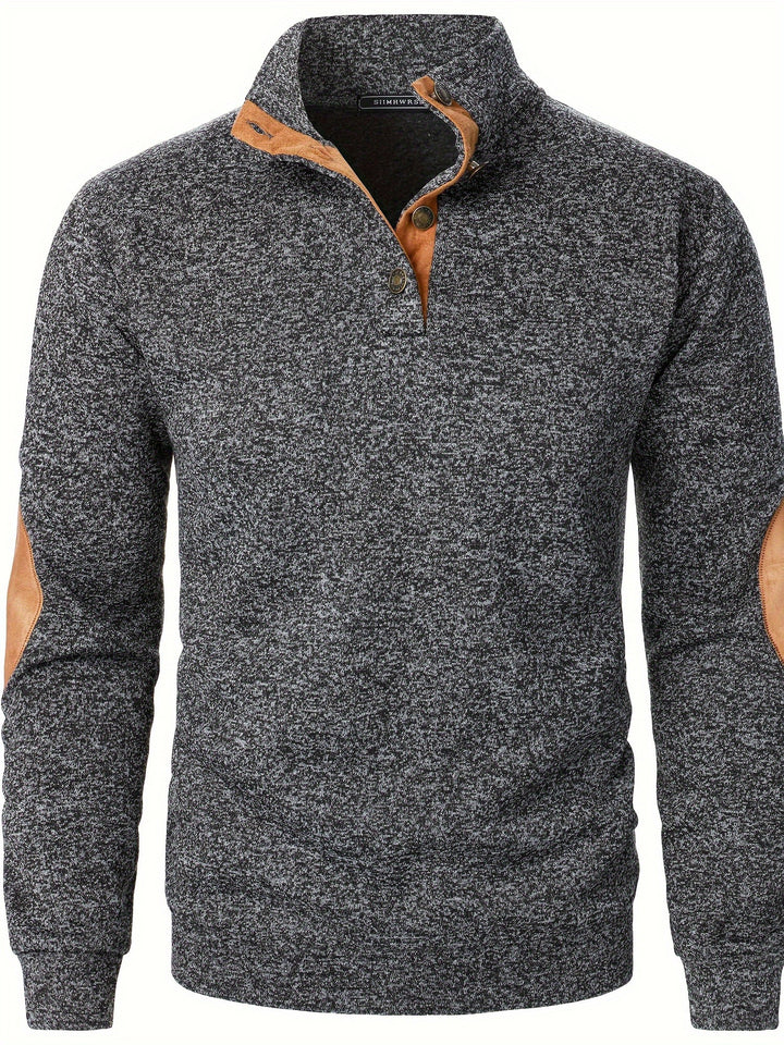 Gideon | Button-Placket Casual Sweatshirt