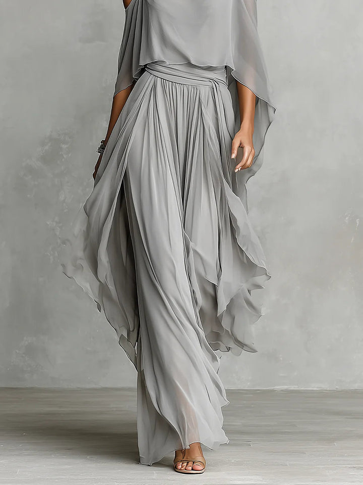 Marceline | Off-Shoulder Flowing Two-Piece Set