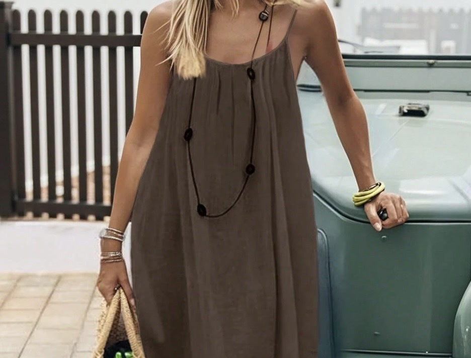 Océane | Backless Gathered Mini Dress