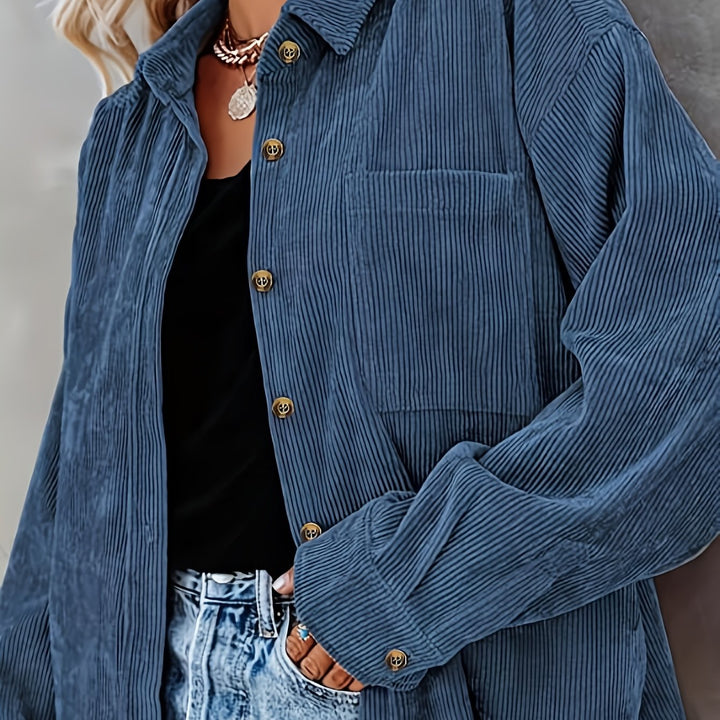 Pearl | Relaxed Textured Button-Up Shirt