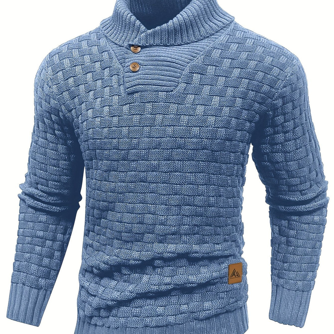 Cormac | Textured Shawl-Collar Sweater