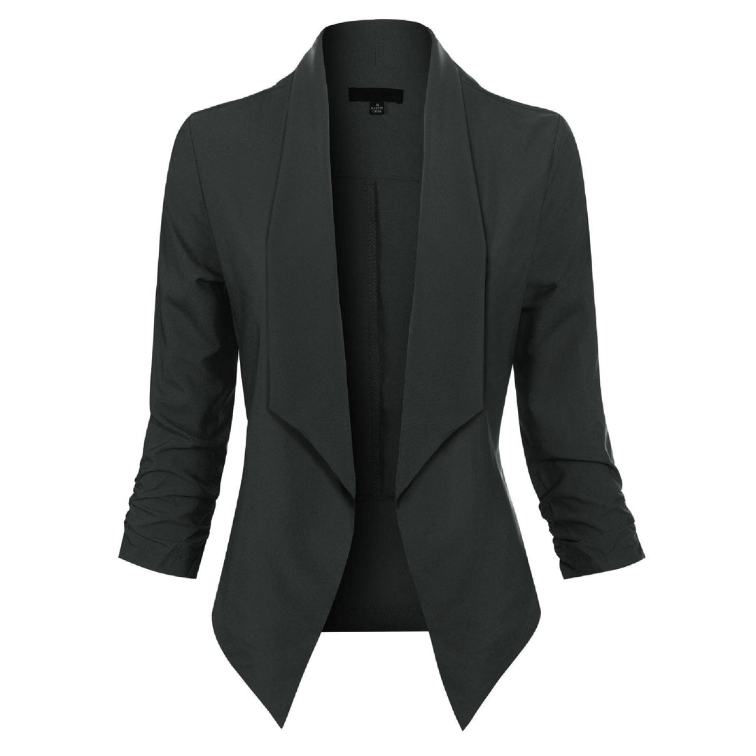 Ophelia | Open-Front Draped Blazer