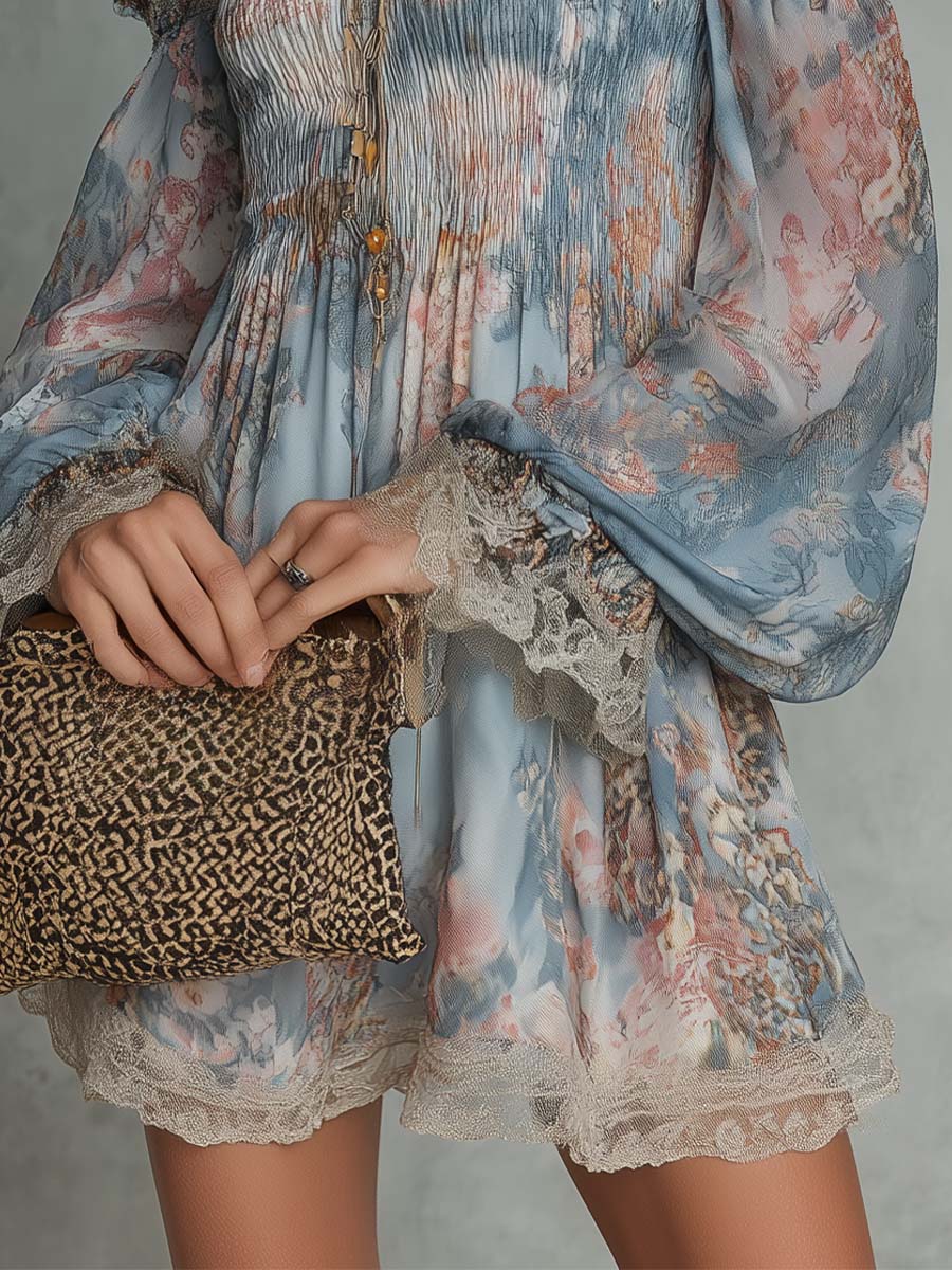 Ondine | Off-Shoulder Ruffled Mini Dress