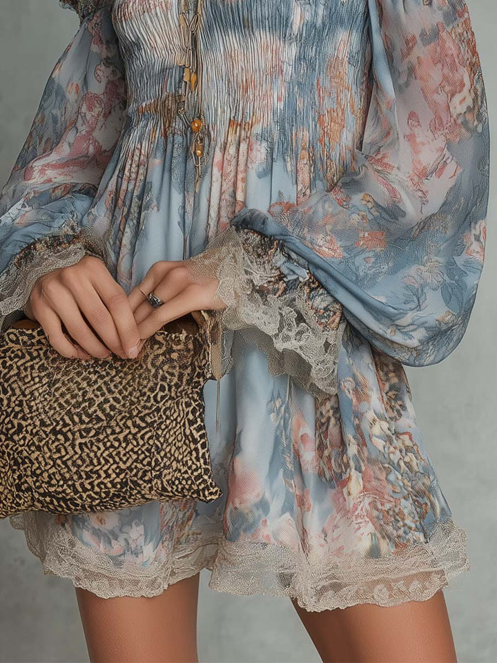 Ondine | Off-Shoulder Ruffled Mini Dress