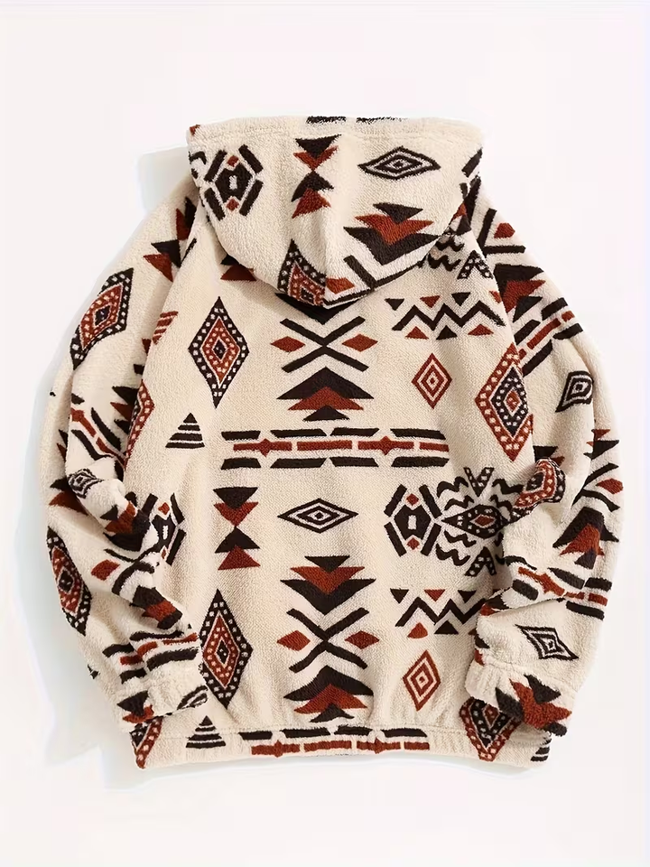 Darcy | Patterned Plush Hoodie