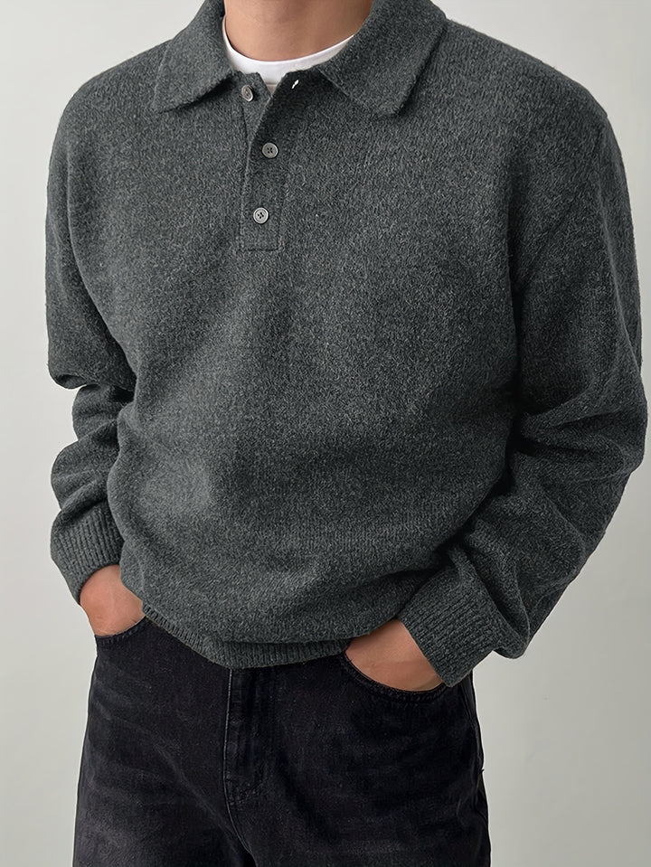 Sullivan | Refined Polo-Collar Sweater