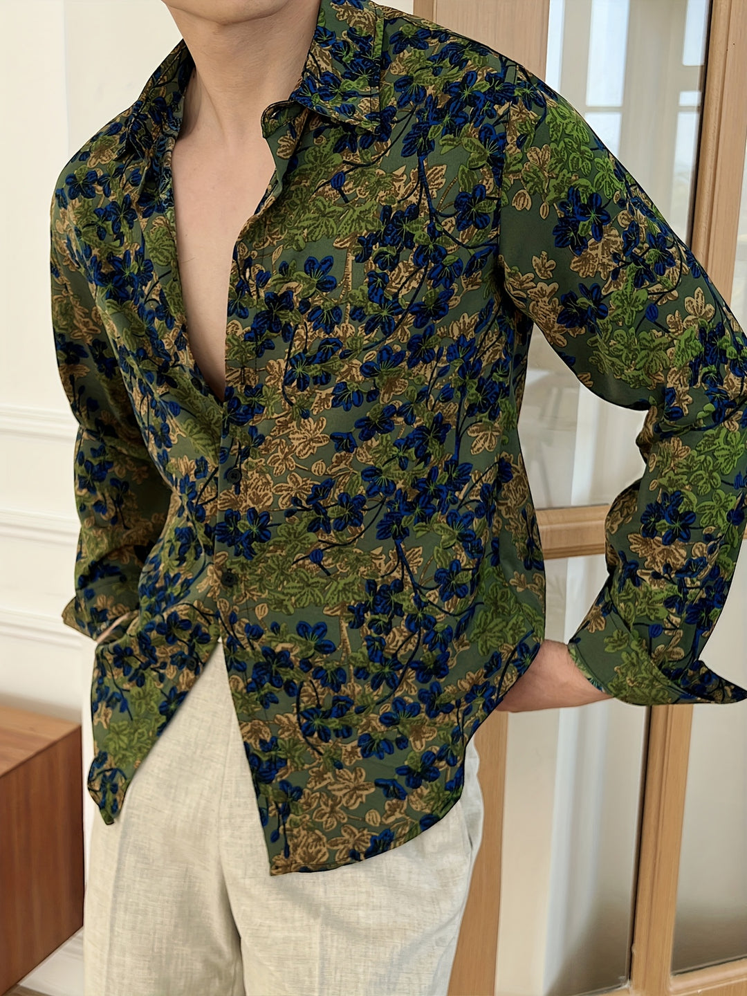 Leland | Vintage Floral Long Sleeve Shirt