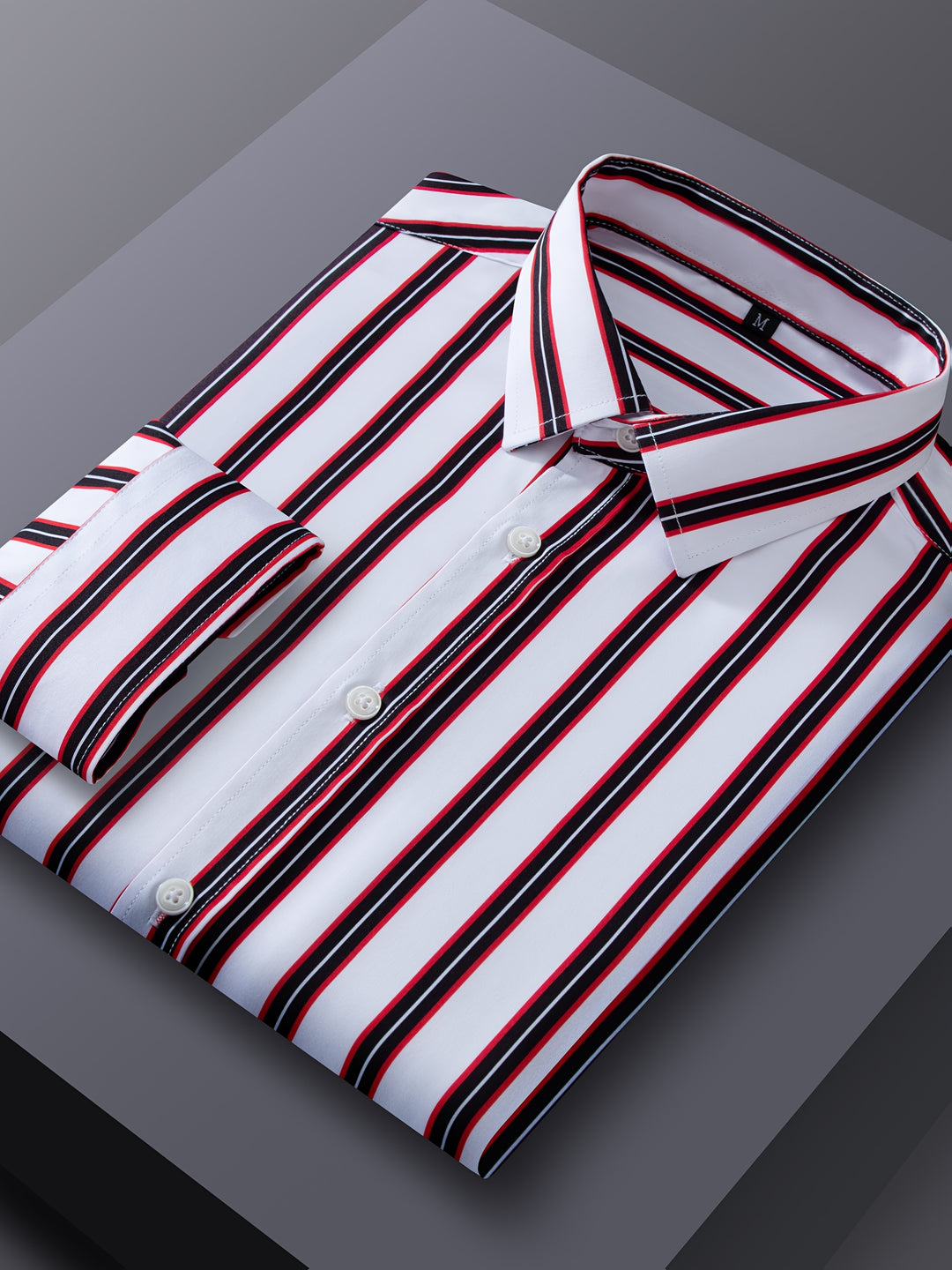 Vaughn | Men's Stretch Striped Long Sleeve Shirt