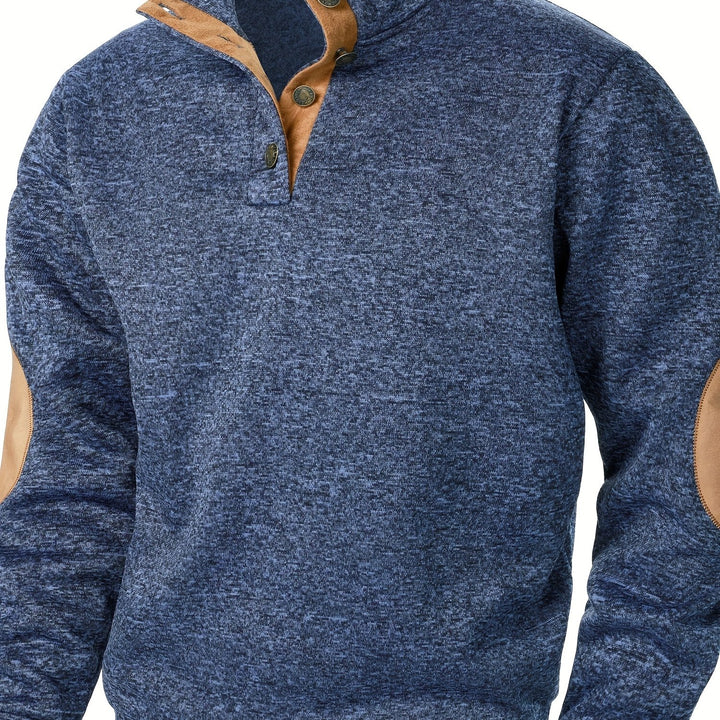 Gideon | Button-Placket Casual Sweatshirt
