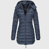 Verena | Longline Quilted Hooded Coat