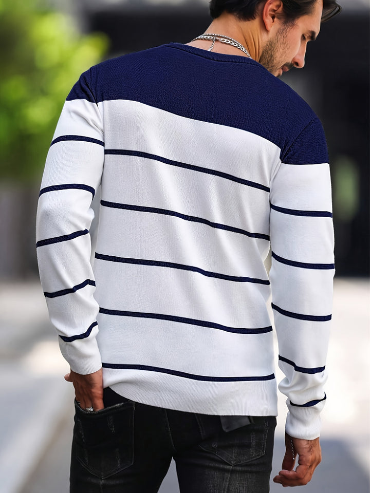 Harvey | Striped Crew Neck Sweater