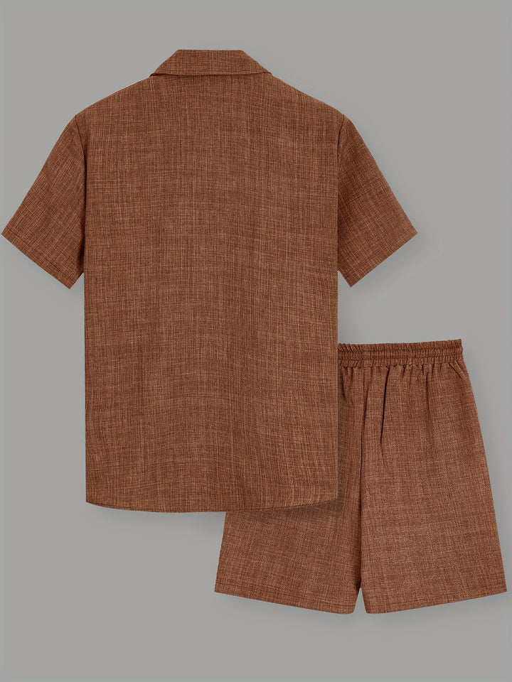 Lawson | Men's Lapel Shirt & Shorts Set