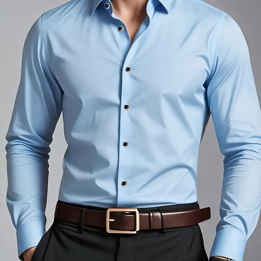 Bennett | Men's Tailored Long Sleeve Button-Up Shirt