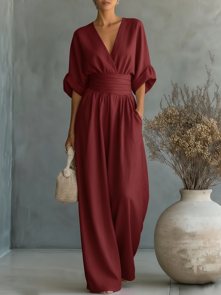 Priscilla | Elegant Wide-Leg Jumpsuit