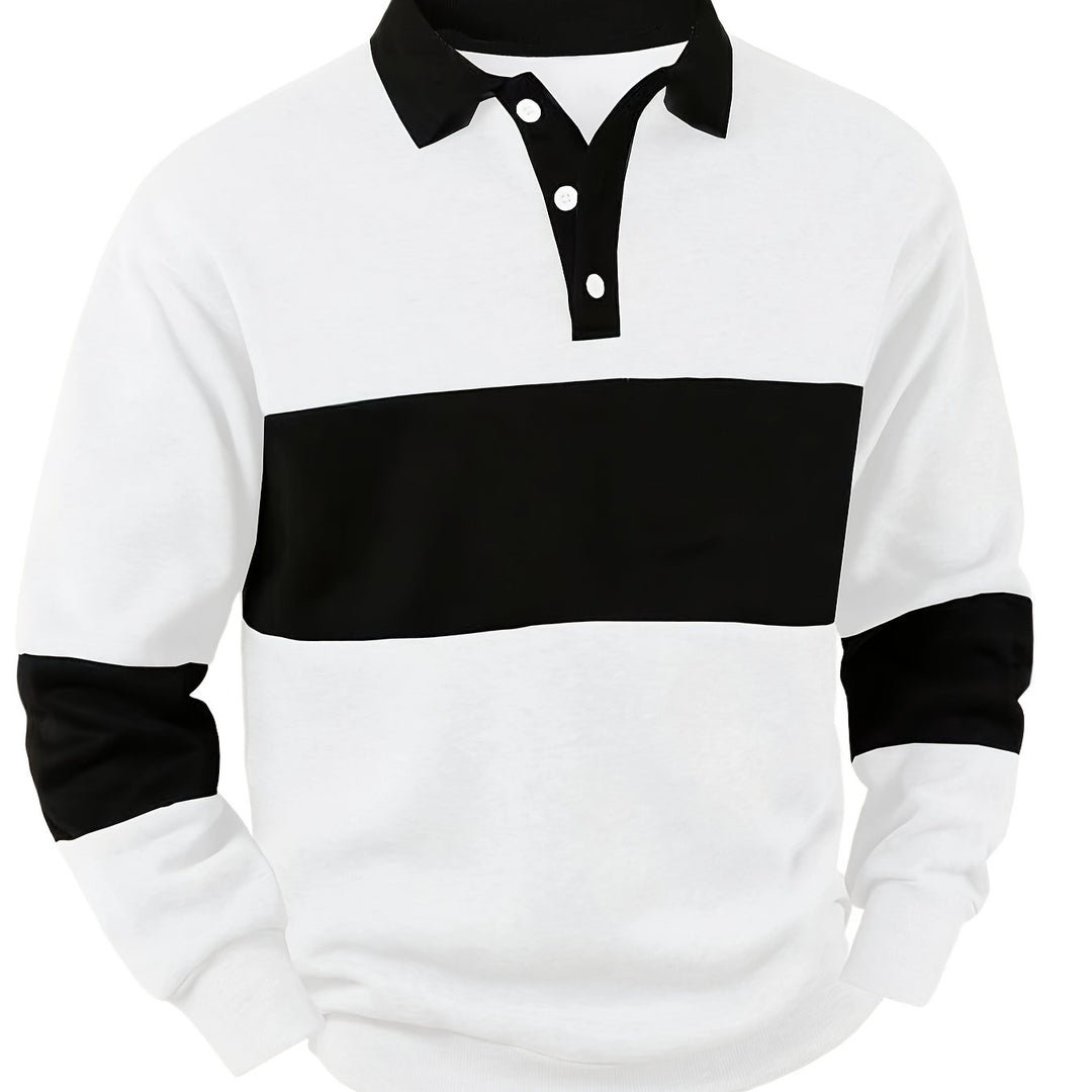 Miles | Colour-Block Rugby Shirt