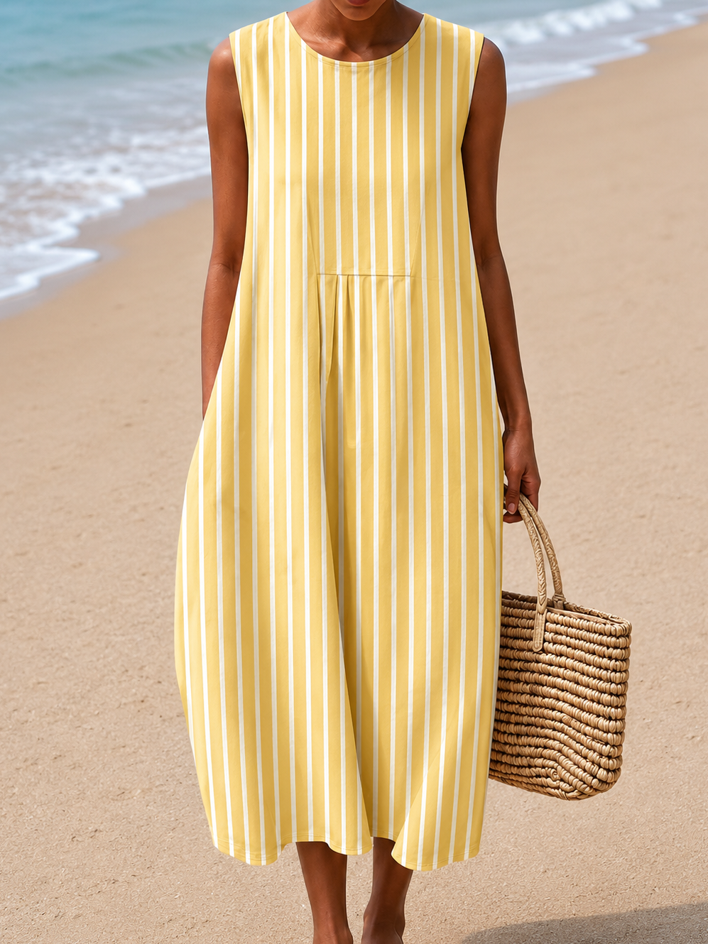 Sonia | Breezy Striped Sleeveless Dress