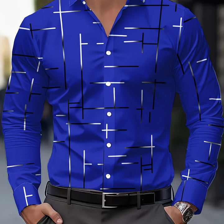 Franklin | Men's Geometric Print Long Sleeve Shirt