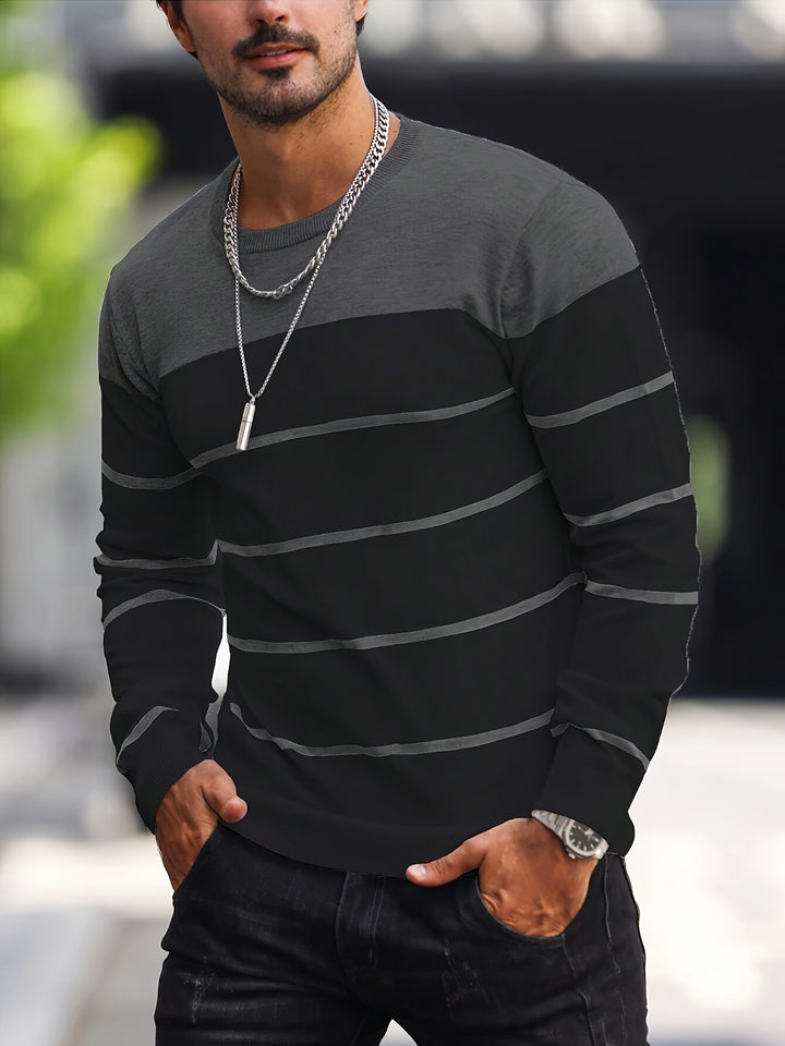 Harvey | Striped Crew Neck Sweater